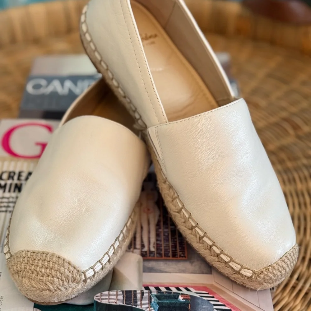 Sam Edelman Elegant Cream Espadrilles Sz 8.5 - Picture 1 of 10